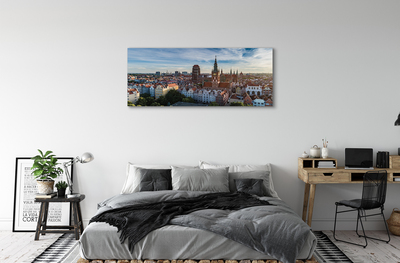 Foto op canvas Gdańsk panorama church