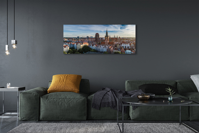 Foto op canvas Gdańsk panorama church