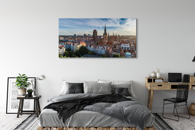 Foto op canvas Gdańsk panorama church