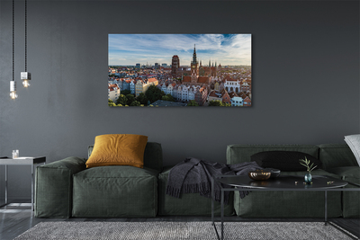 Foto op canvas Gdańsk panorama church