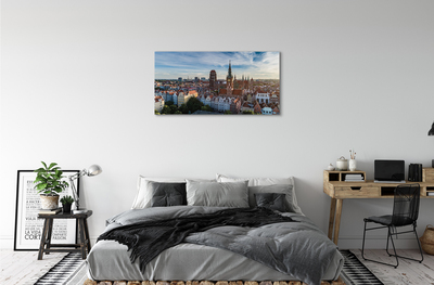 Foto op canvas Gdańsk panorama church