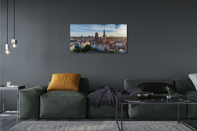 Foto op canvas Gdańsk panorama church