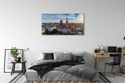 Foto op canvas Gdańsk panorama church