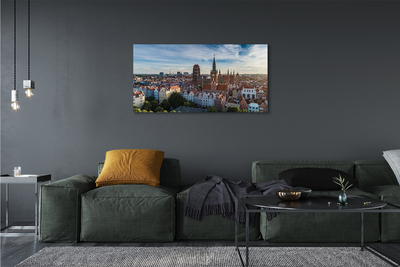 Foto op canvas Gdańsk panorama church