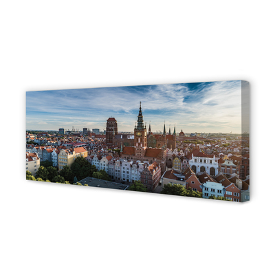 Foto op canvas Gdańsk panorama church