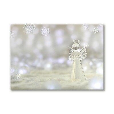 Canvas foto Holy Angel Ornament van het Glas