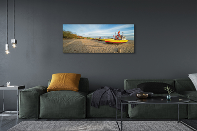 Foto op canvas Gdańsk beach boats sea