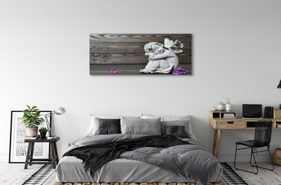 Schilderij op canvas Sleepy angel flowers boards