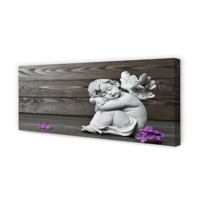 Schilderij op canvas Sleepy angel flowers boards