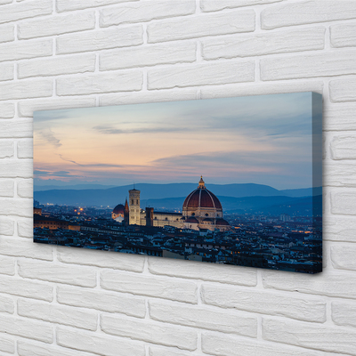 Foto op canvas Italië cathedral panorama night