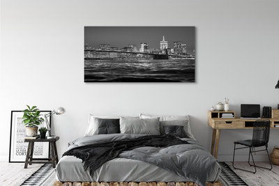 Foto op canvas Brug rivier panorama