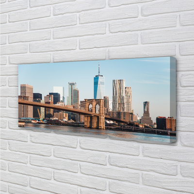 Foto op canvas Panorama bridge river