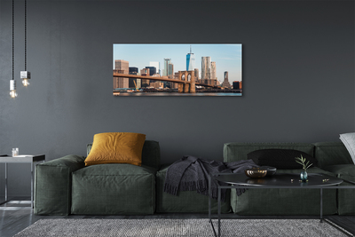 Foto op canvas Panorama bridge river