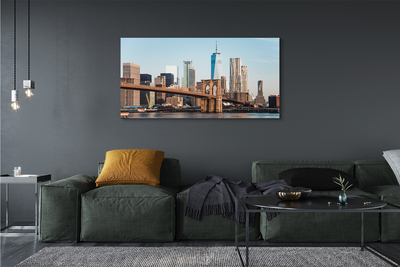 Foto op canvas Panorama bridge river