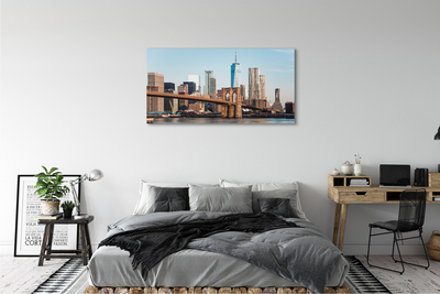 Foto op canvas Panorama bridge river