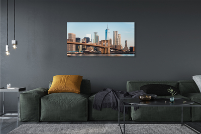 Foto op canvas Panorama bridge river