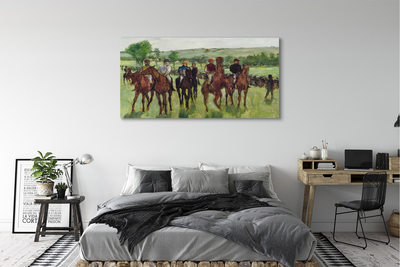 Print op doek Kunst paardrijden