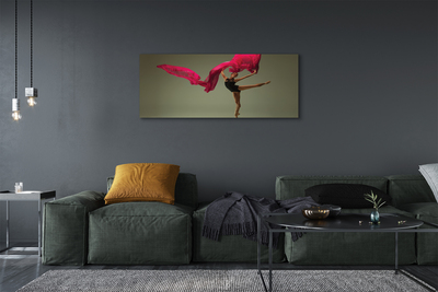 Schilderij canvas Ballet roze materiaal