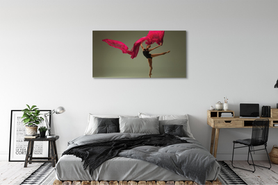 Schilderij canvas Ballet roze materiaal