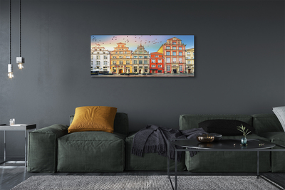 Foto op canvas Gdańsk oude stadsgebouwen