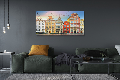 Foto op canvas Gdańsk oude stadsgebouwen