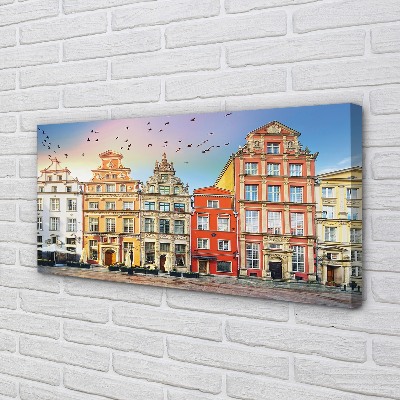 Foto op canvas Gdańsk oude stadsgebouwen