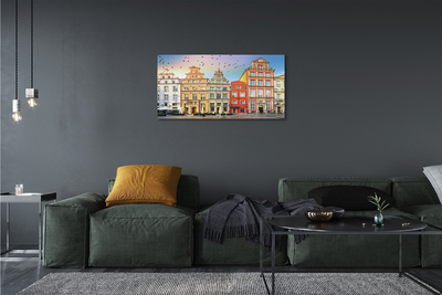 Foto op canvas Gdańsk oude stadsgebouwen