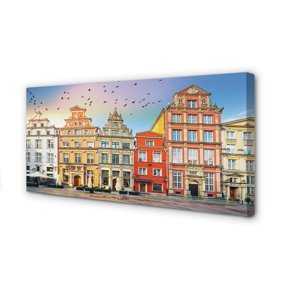 Foto op canvas Gdańsk oude stadsgebouwen