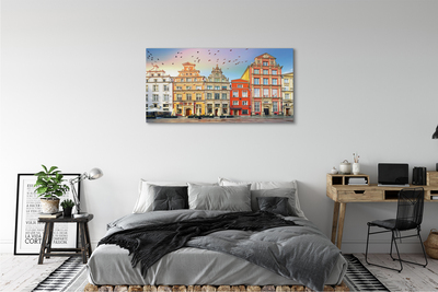 Foto op canvas Gdańsk oude stadsgebouwen