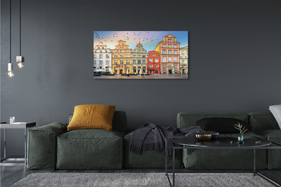 Foto op canvas Gdańsk oude stadsgebouwen