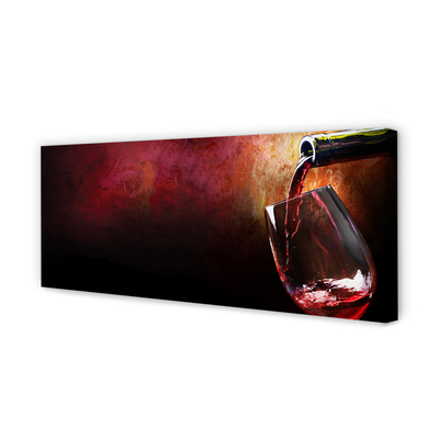 Canvas doek foto Rode wijn