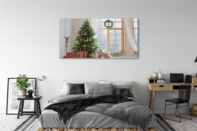 Schilderij op canvas Kerstboomgeschenken