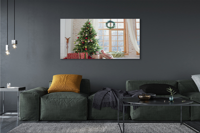 Schilderij op canvas Kerstboomgeschenken