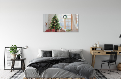 Schilderij op canvas Kerstboomgeschenken