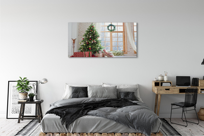 Schilderij op canvas Kerstboomgeschenken