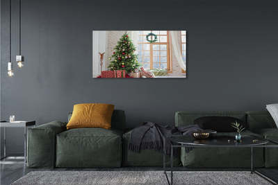 Schilderij op canvas Kerstboomgeschenken