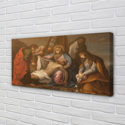 Schilderij op canvas Gekruisigd jezus