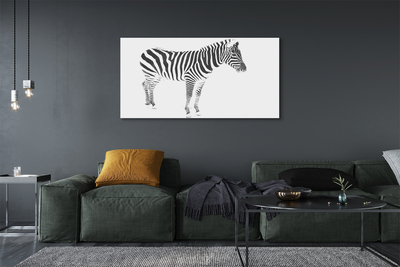 Schilderij op canvas Geschilderde zebra