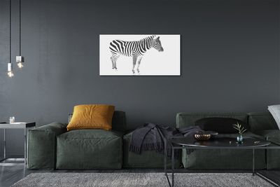 Schilderij op canvas Geschilderde zebra