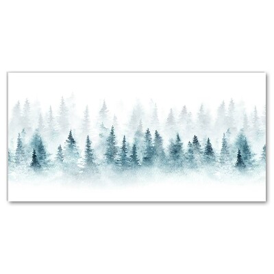 Foto op canvas Forest kerstboom Christmas Snow