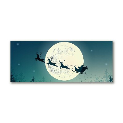 Foto op canvas Kerstman Sleigh Kerstmis