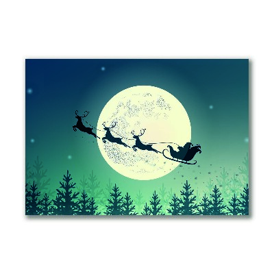 Foto op canvas Kerstman Sleigh Kerstmis