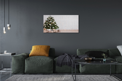 Schilderij op canvas Kerstboom geschenken decoraties