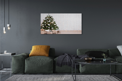 Schilderij op canvas Kerstboom geschenken decoraties