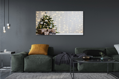 Schilderij op canvas Kerstboom geschenken decoraties