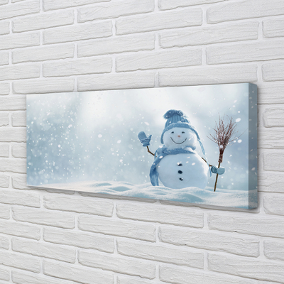 Schilderij op canvas Sneeuwman