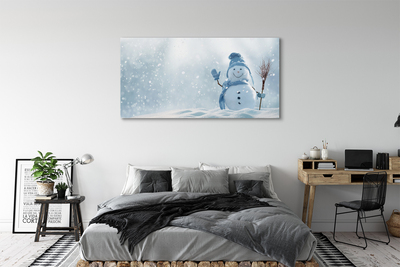 Schilderij op canvas Sneeuwman
