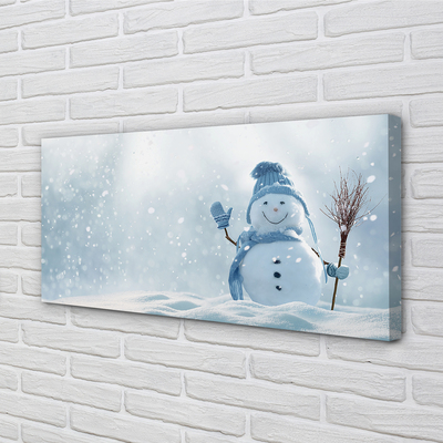 Schilderij op canvas Sneeuwman