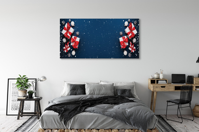 Schilderij op canvas Geschenken kerstmis snuisterijen