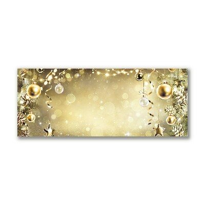 Foto op canvas Gold Christmas Holiday Decoraties